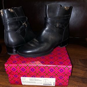 Tory Burch classic black booties
